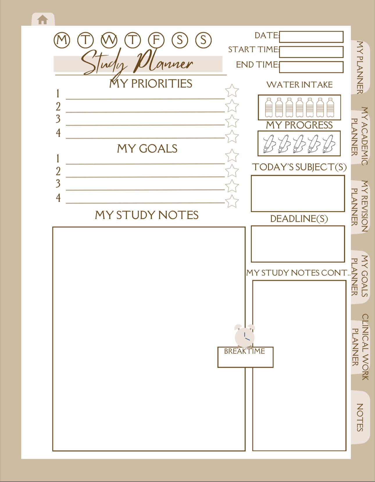 Digital Student Nurse Planner