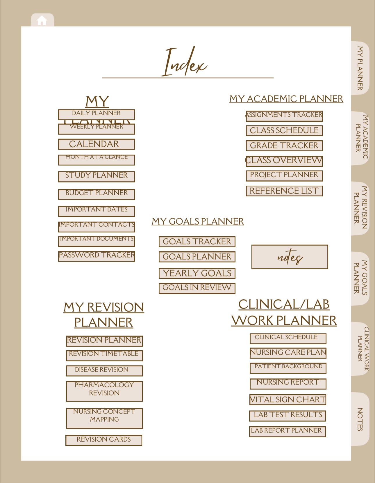 Digital Student Nurse Planner
