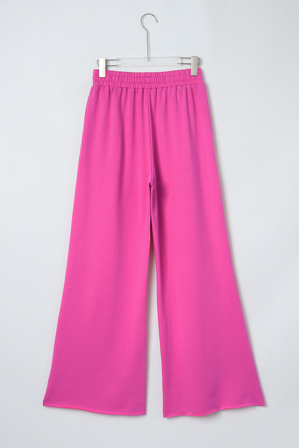 Rose Elastic Waist Pocketed Wide Leg Pants