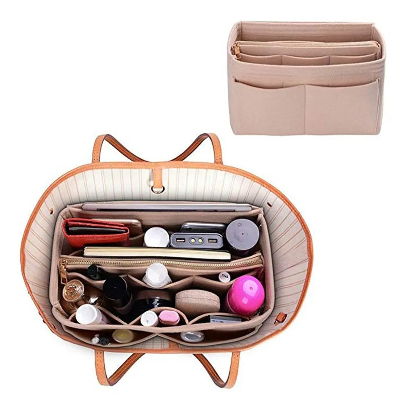 HHYUKIMI Brand Felt Handbag Organizer Insert