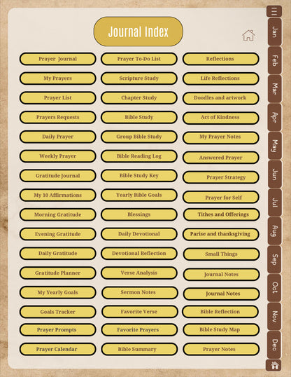Digital Prayer Journal