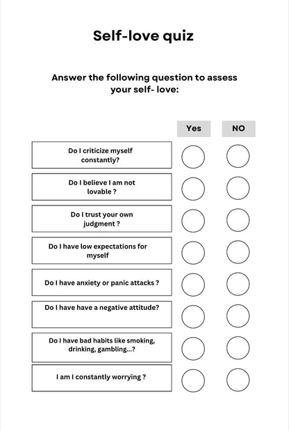 Self Love Digital Workbook