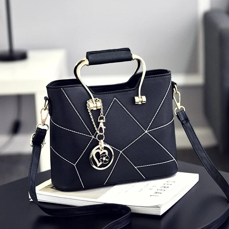 Luxury Geometric Design Women's Messenger Handbag