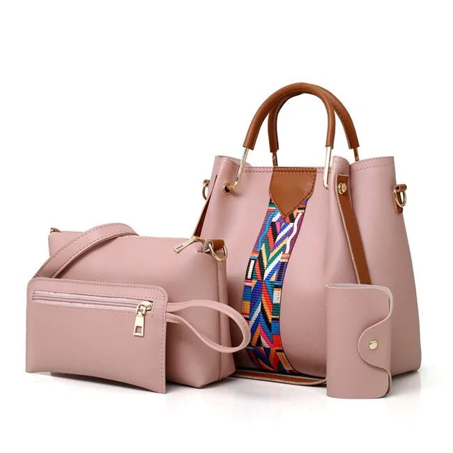 High-Quality PU Leather Fashion Women's Bag Set