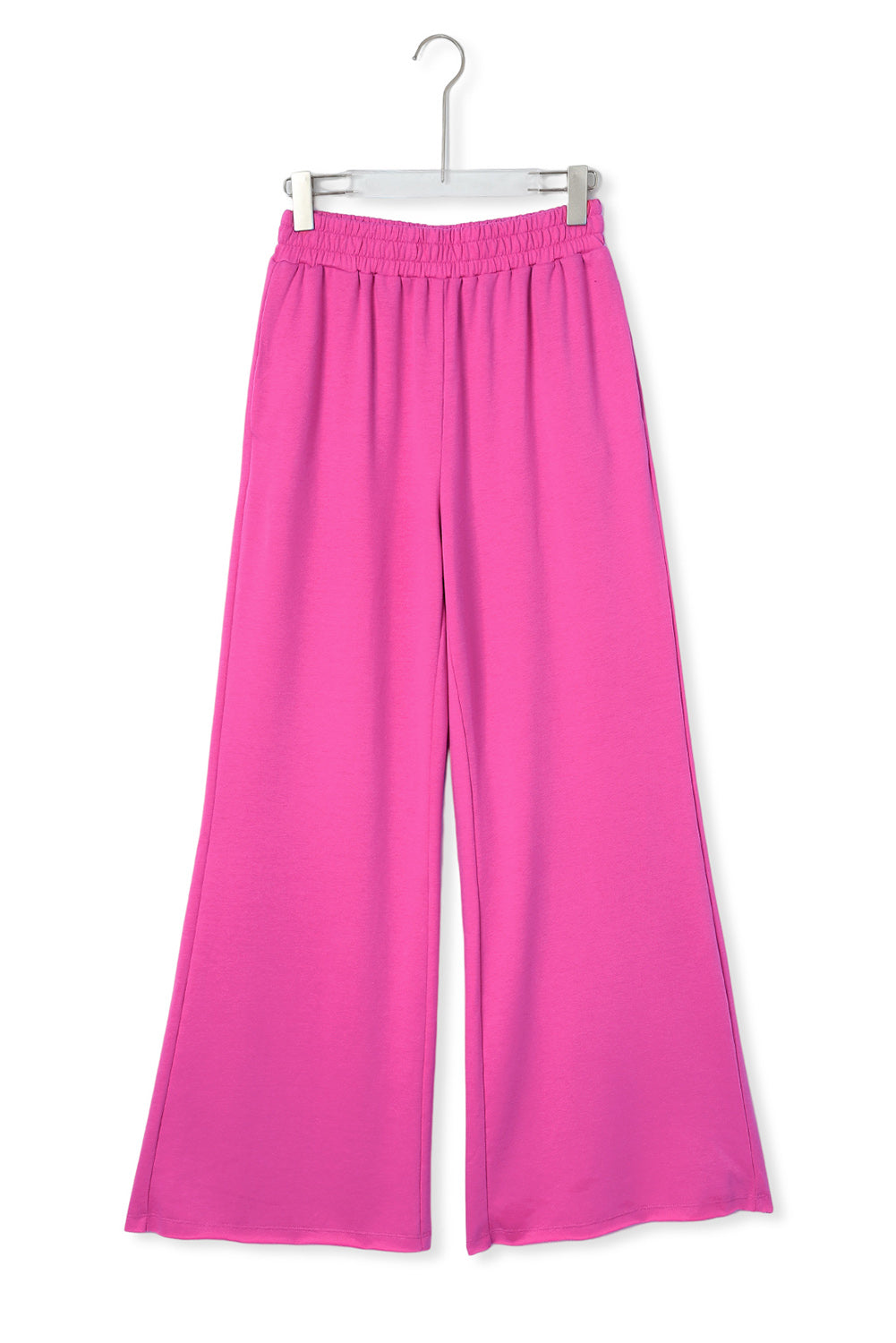 Rose Elastic Waist Pocketed Wide Leg Pants