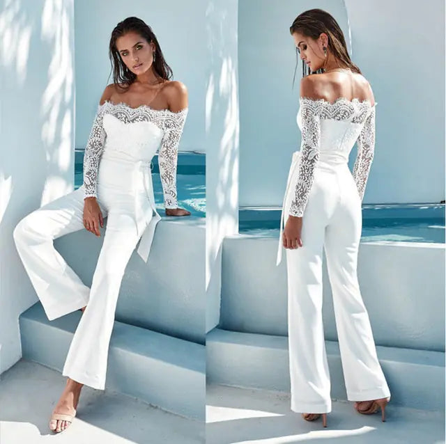 Charlotte Cropped Top + Long Trousers Set